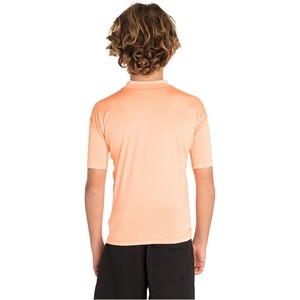 2019 Rip Curl Junior Boys Corpo Short Sleeve Rash Vest Orange WLY5DB